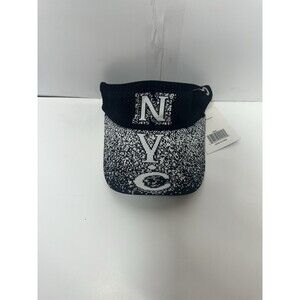 Women's NYC Visor Hat Black White Knit Sun Cap Sportswear Streetwear Style